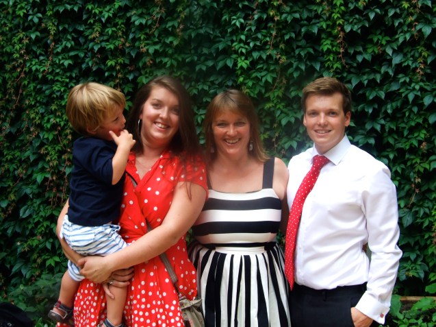 My children and Grandson. Graduation day