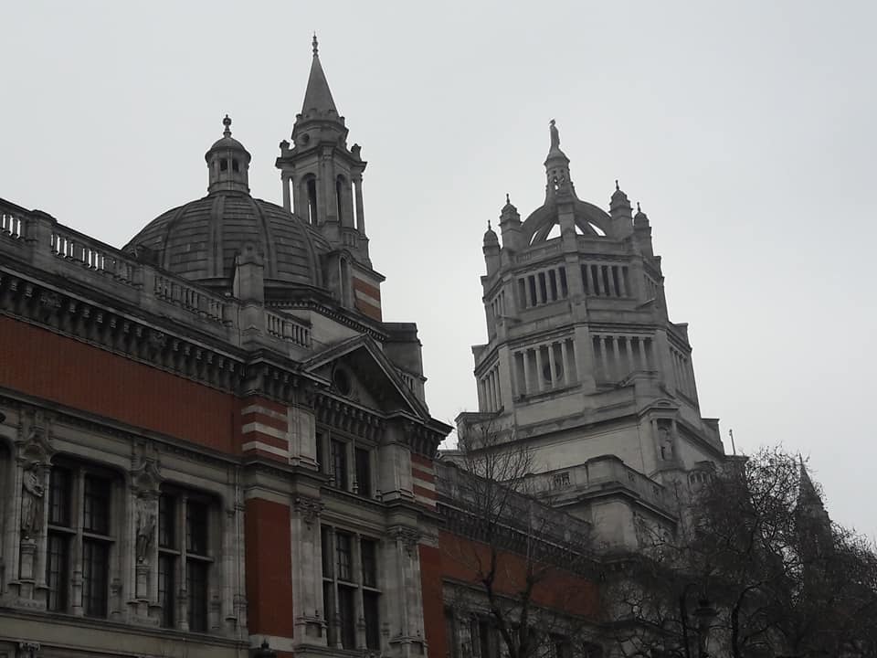 V and A Roof. close up