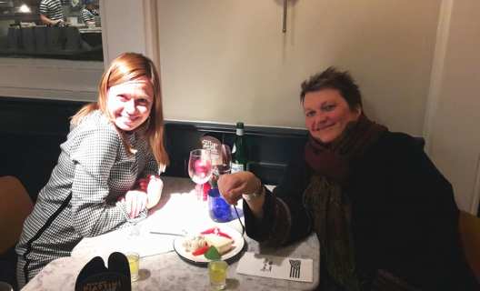 With Anna who flew out to Munich to look after me during my 3rd chemo. Just not enough time....xx